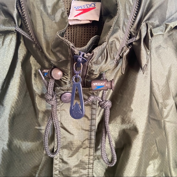 VINTAGE SPEEDO • Windbreaker Jacket Green XS - Picture 6 of 12